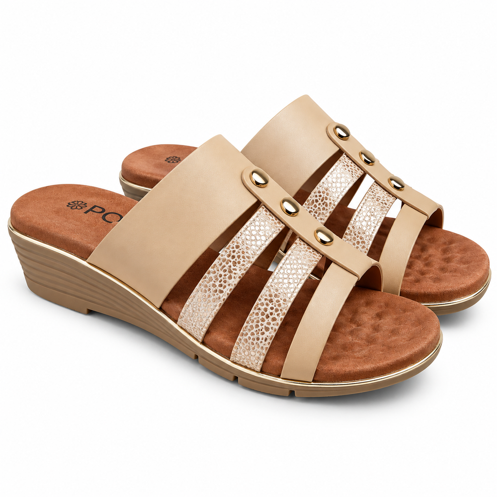 Sandalia Mujer Beige Lola 33 Police
