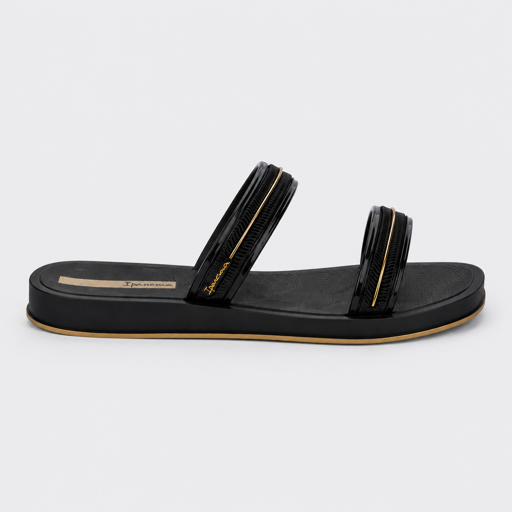 Sandalia Mujer Negro Glow Slide 520 Ipanema