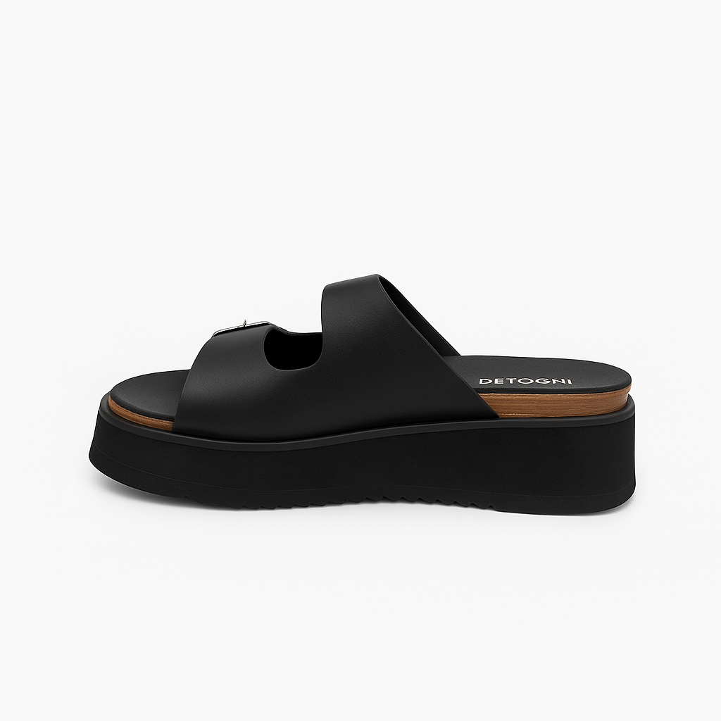 Sandalia Mujer Negro Carmen Detogni