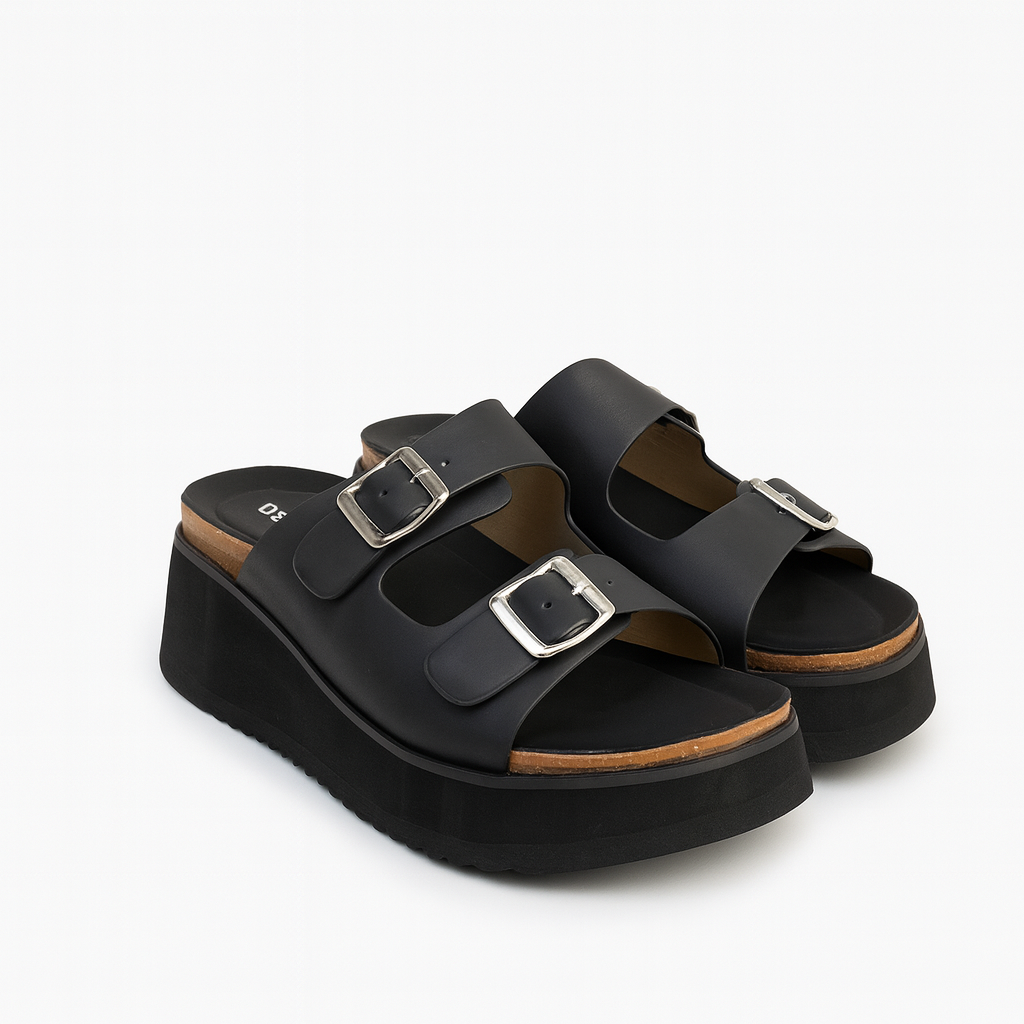 Sandalia Mujer Negro Carmen Detogni