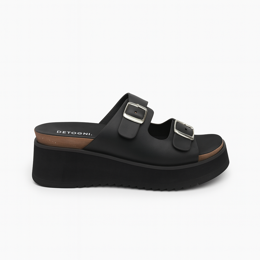 Sandalia Mujer Negro Carmen Detogni