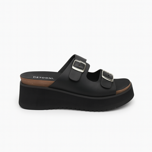 Sandalia Mujer Negro Carmen Detogni