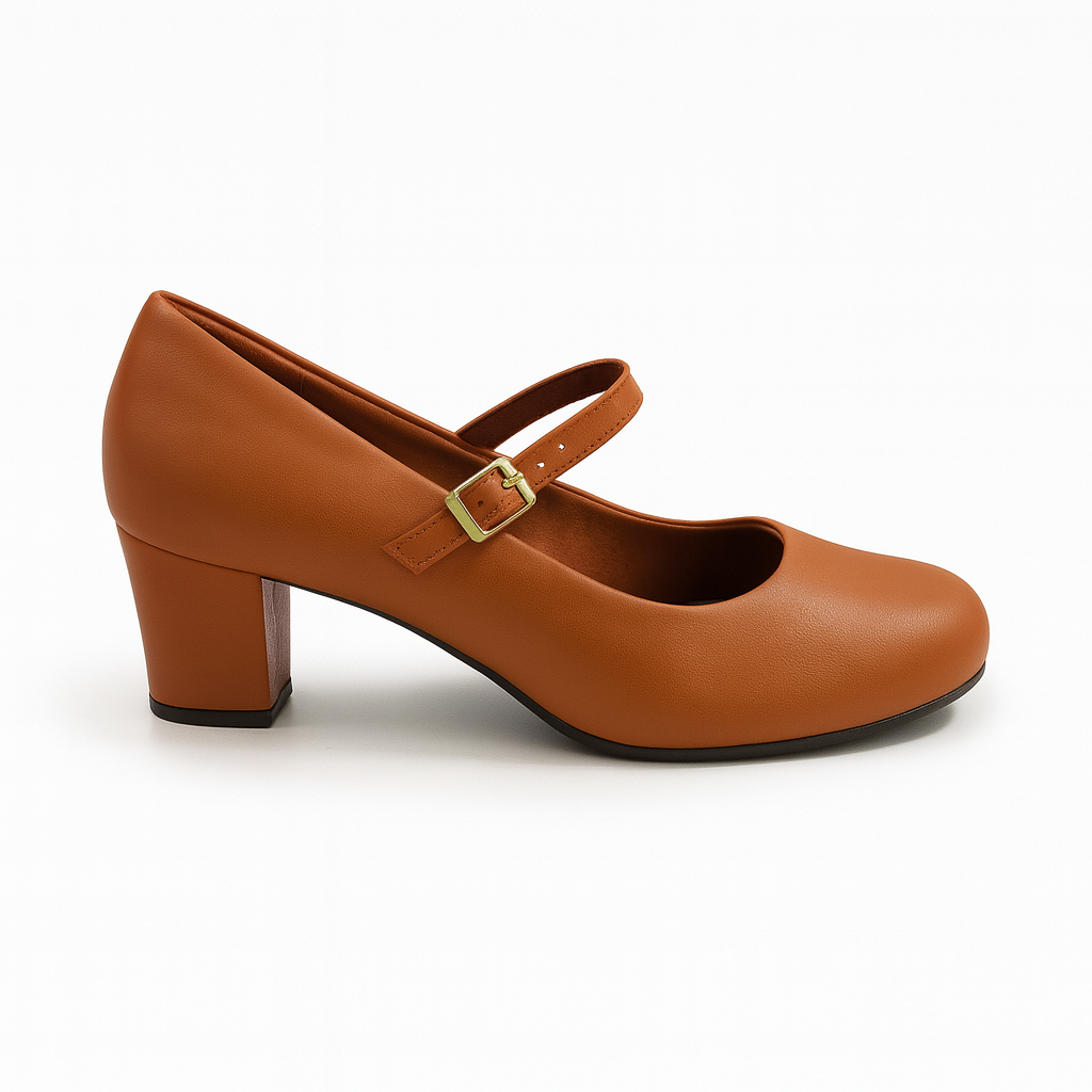 Zapato Mary Jane Café  Laura