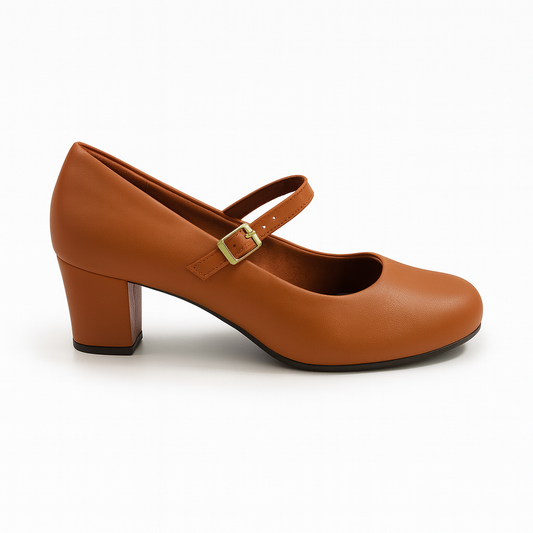 Zapato Mary Jane Café  Laura