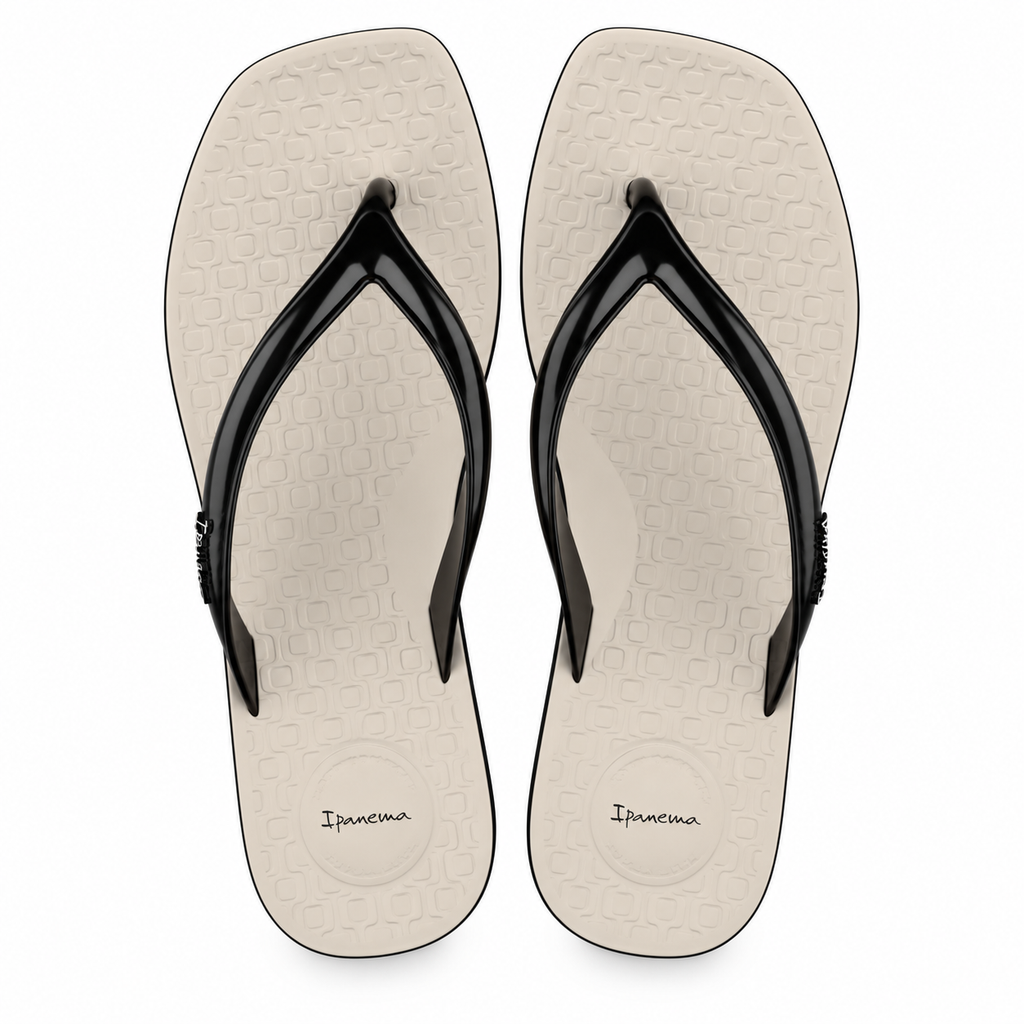 Sandalia  Mujer Negro/Beige Pluma Ipanema