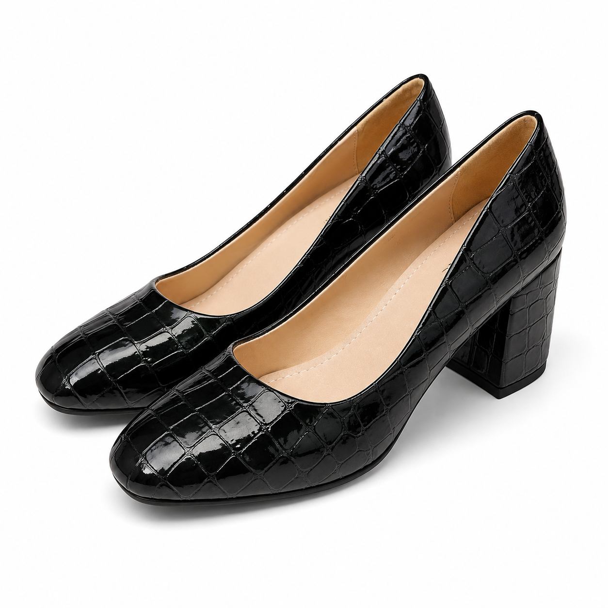 Zapato Mujer Negro Crocco Police