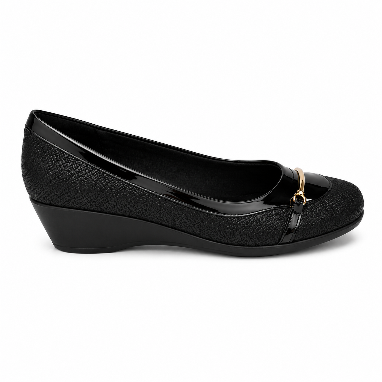 Zapato Beth Negro/Dorado