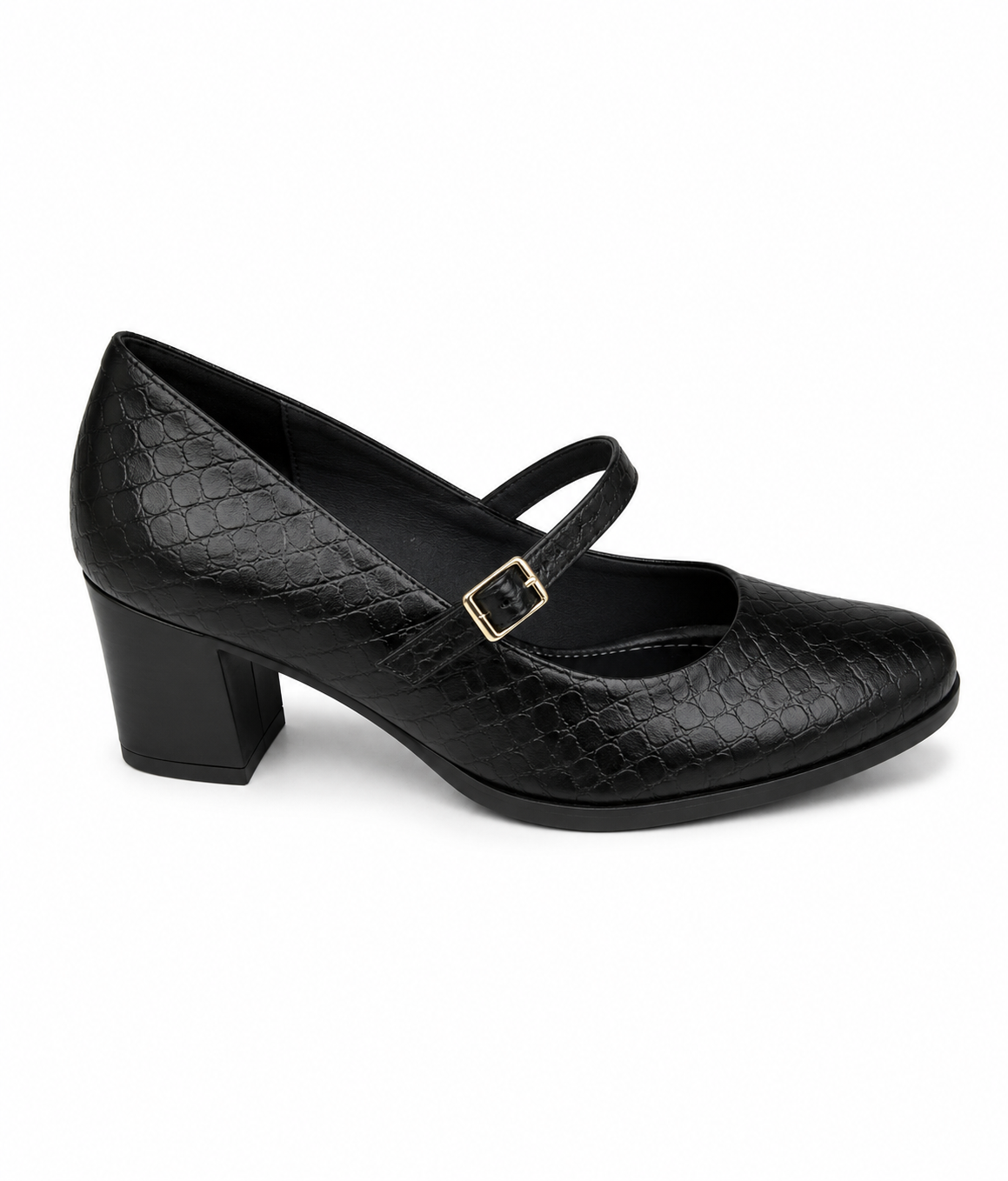 Zapato Deise Crocco/Negro