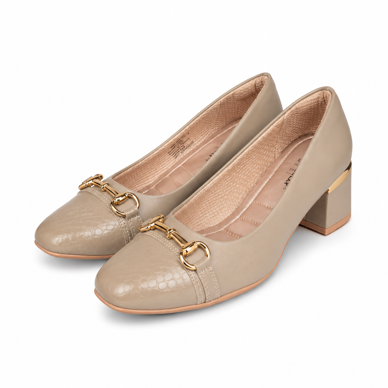 Zapato Estela Beige/Dorado Piccadilly