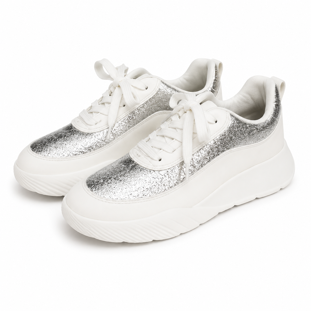 Zapatilla Fascitis 005 Plata/Glitter