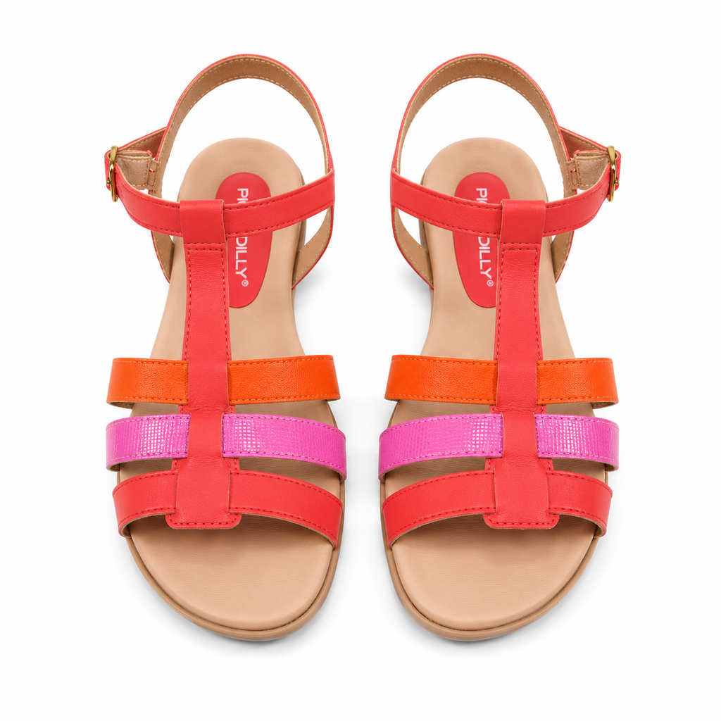 Sandalia 5878E Fucsia/Multi
