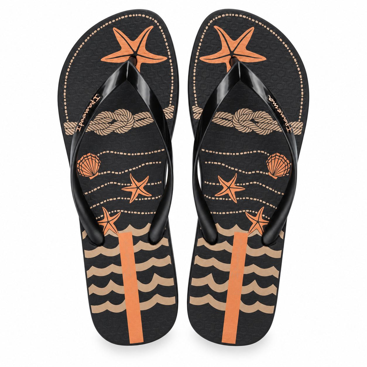 Sandalia Mujer Negro/Beige Navy Ipanema