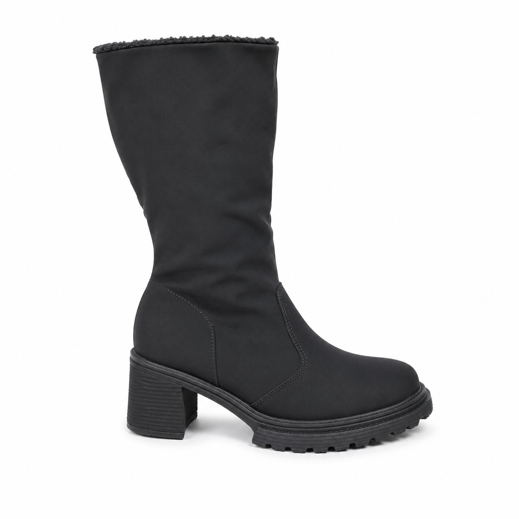 Bota Caña Alta Negro