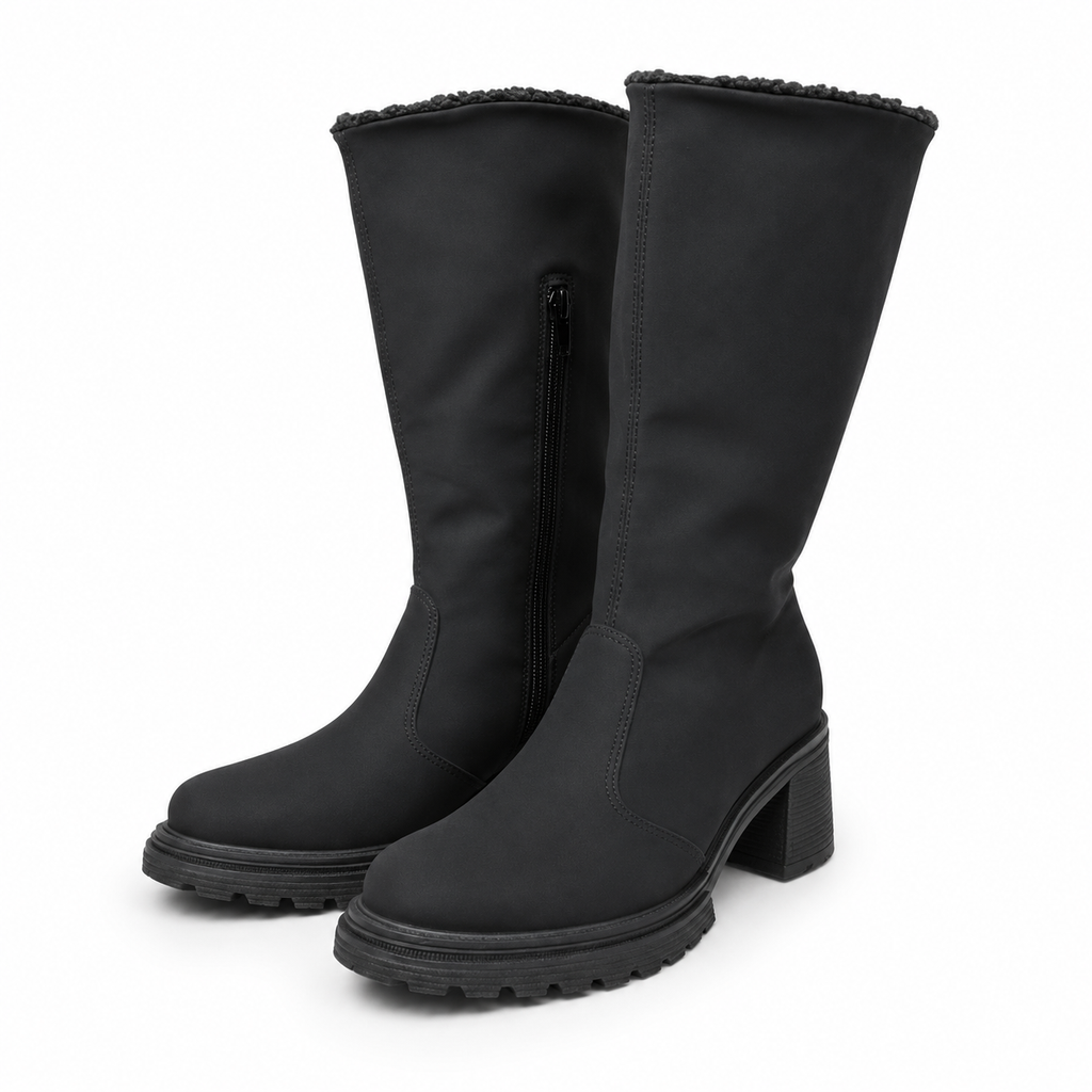 Bota Caña Alta Negro