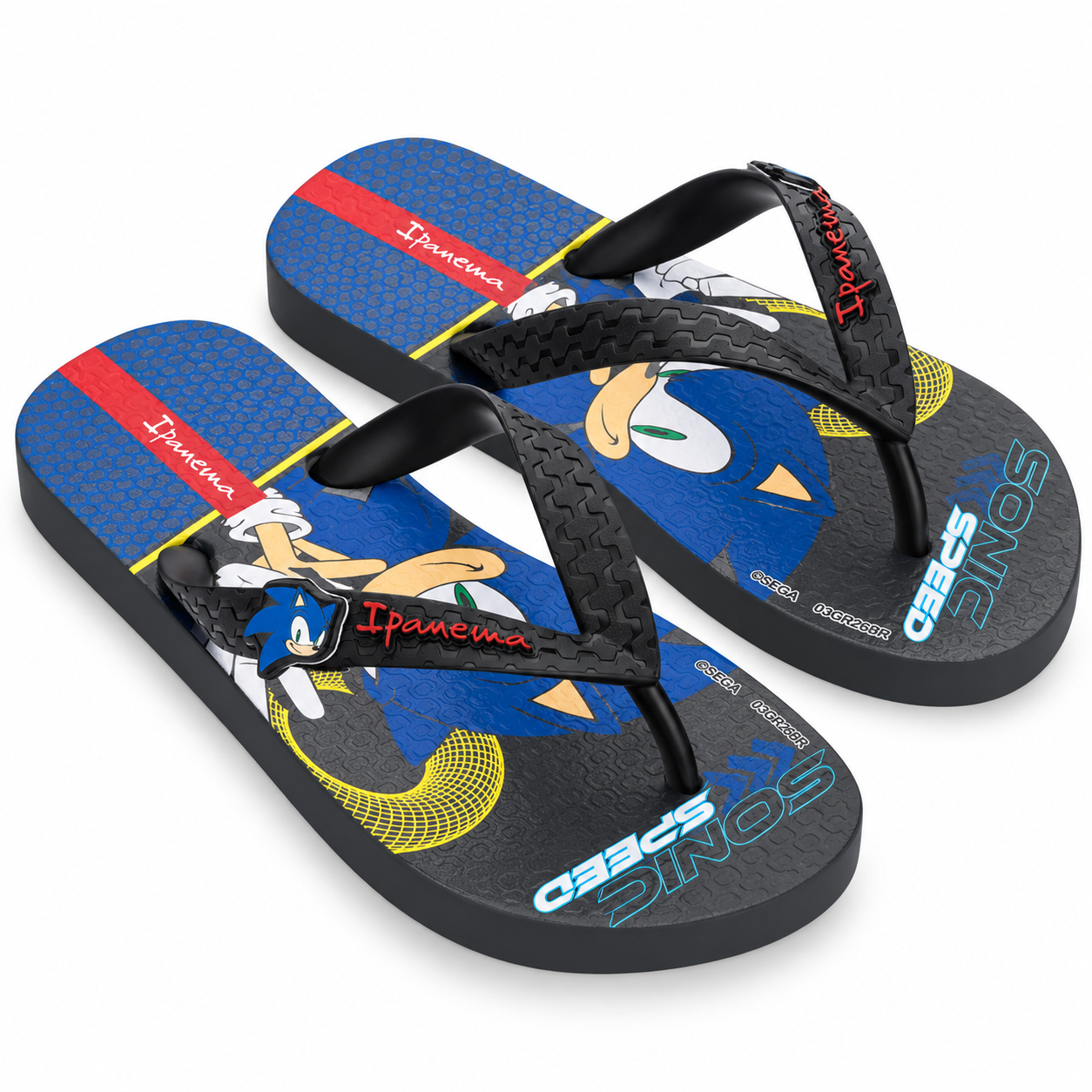 Sandalia Infantil Gris/Negro Sonic Lets Ipanema