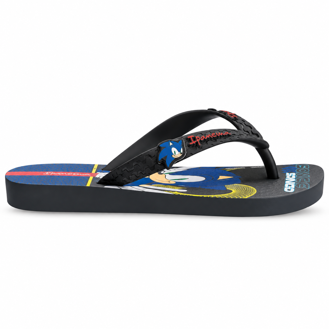 Sandalia Infantil Gris/Negro Sonic Lets Ipanema