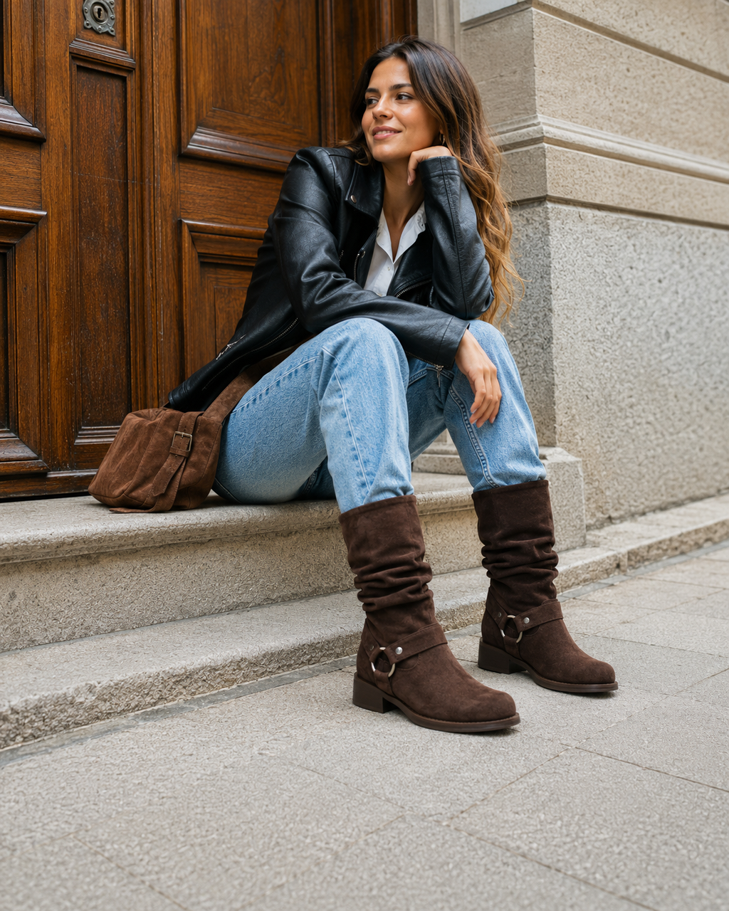 Bota Mujer Café Paula Police – Police-Chile