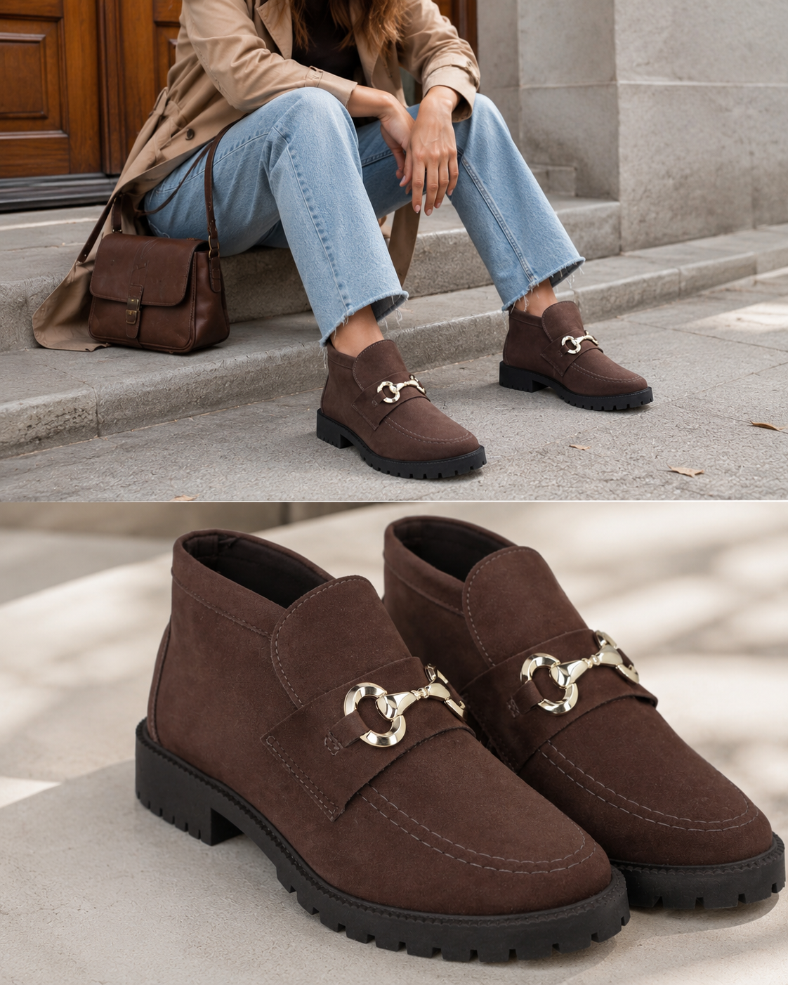 Mocasin Mujer Café Ludmila Police