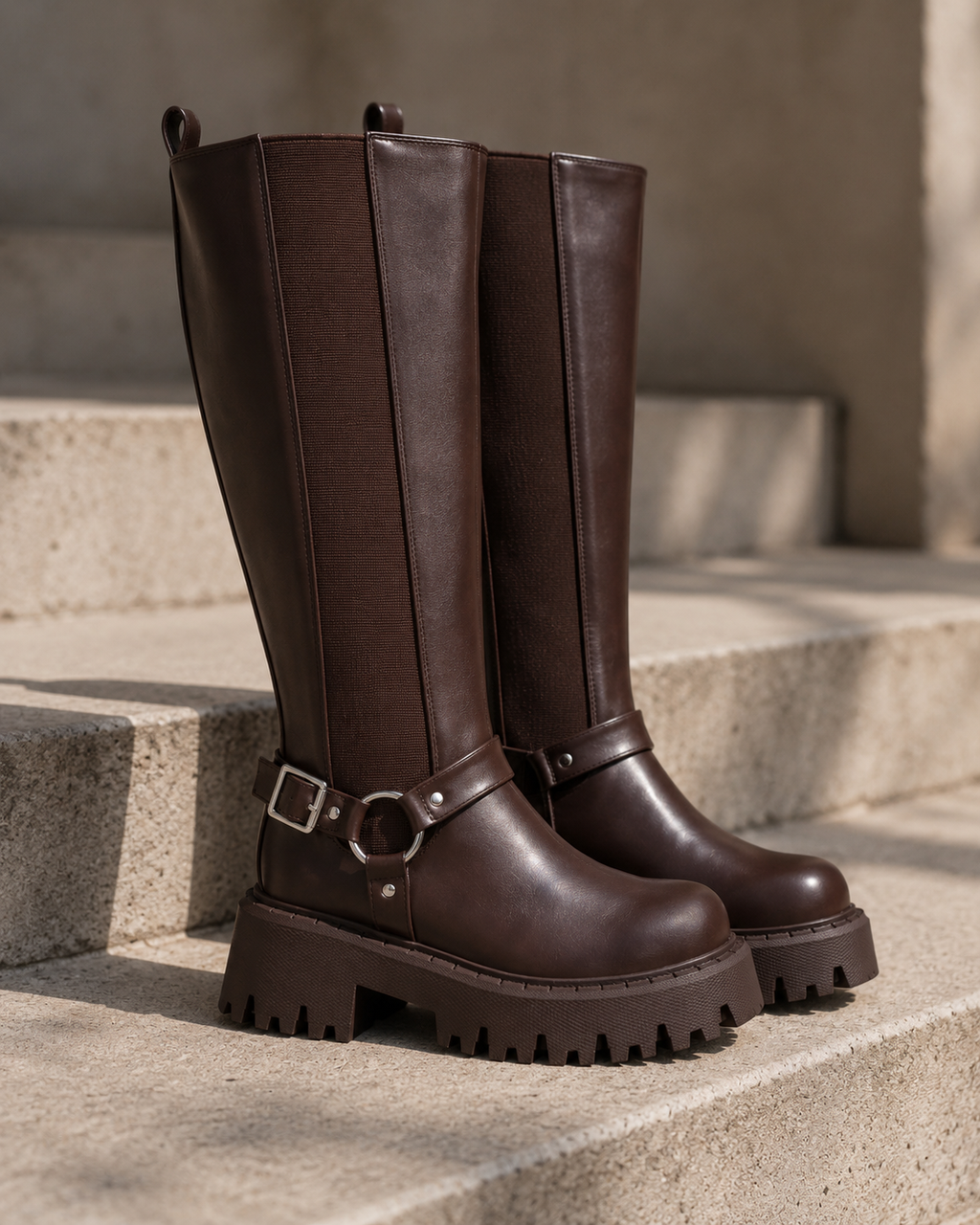 Bota Mujer Café Renata Police