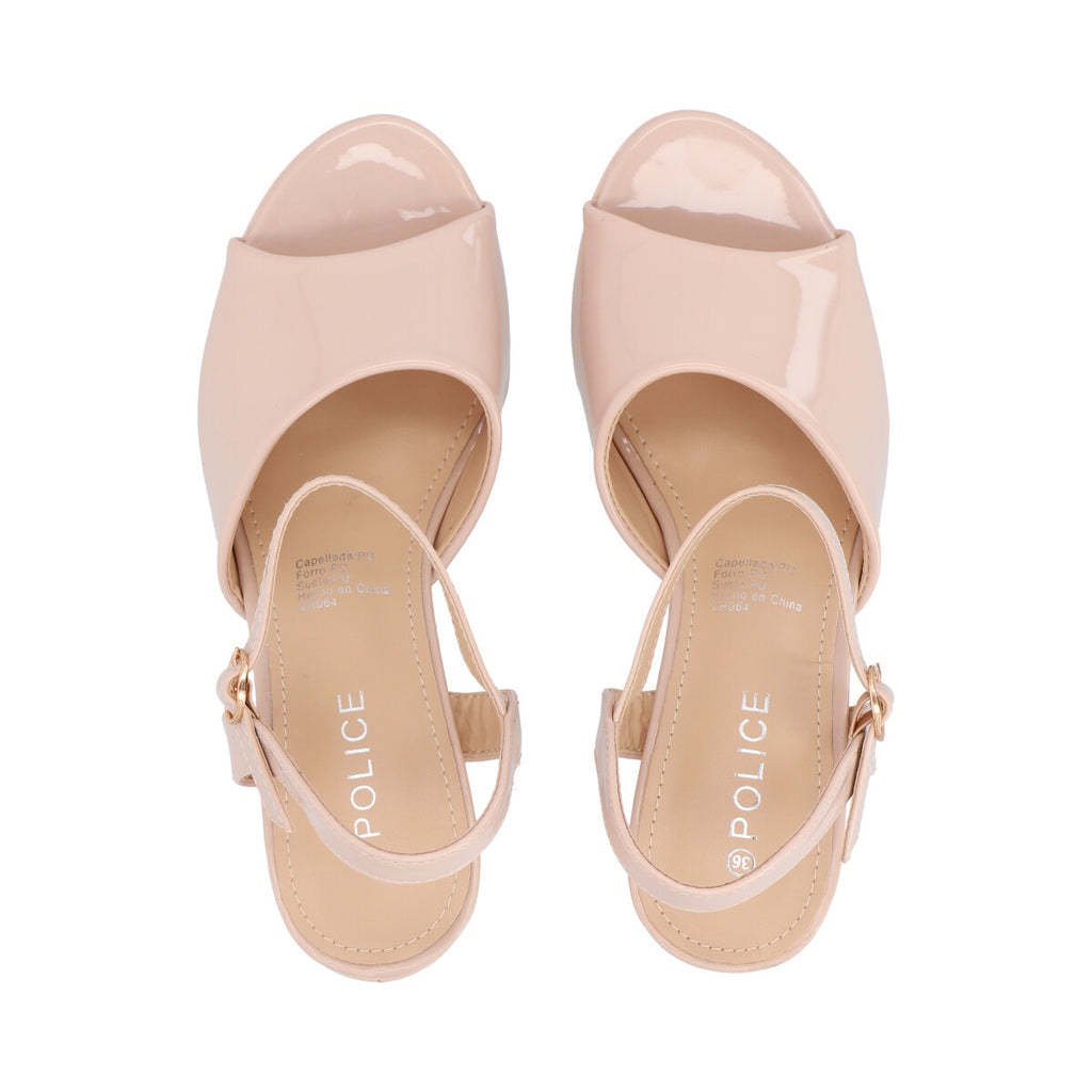 Sandalia Mujer Beige Connie Police