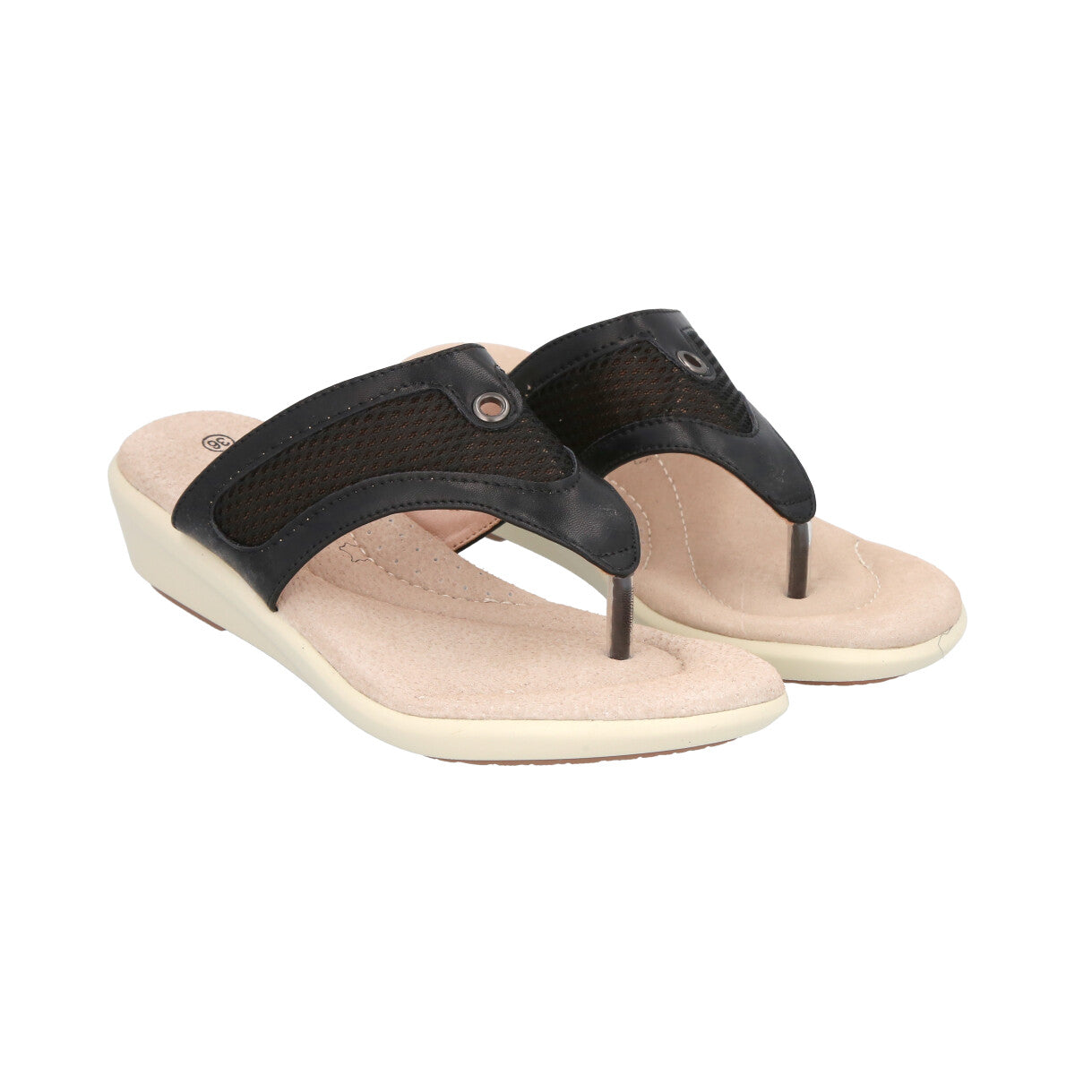 Sandalia Mujer Negro  Liberty Police