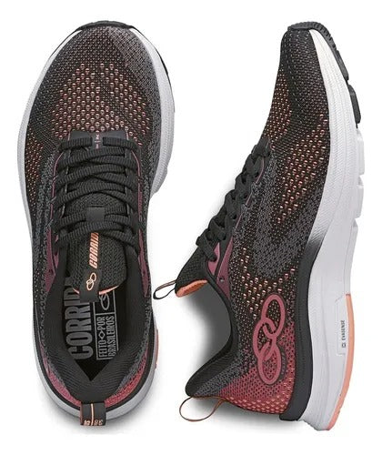 Zapatilla Mujer Veloz 2 Negro/Rosado