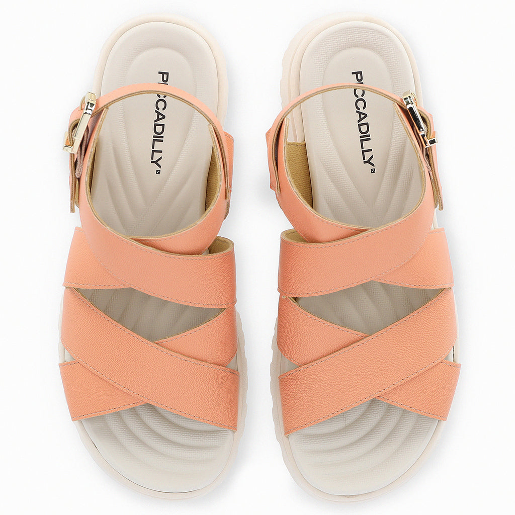 Sandalia Mujer Salmón Claudia Piccadilly
