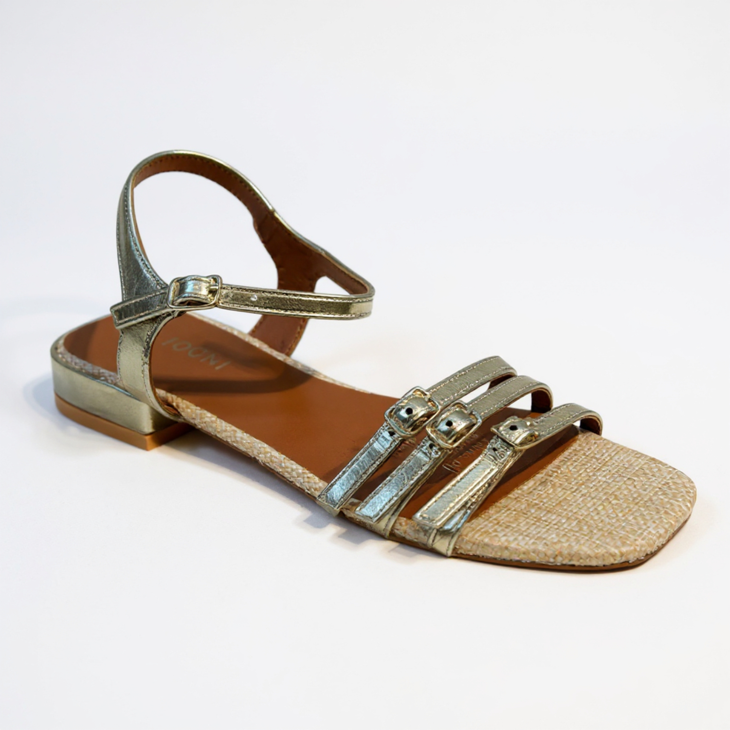 Sandalia Mujer Dorado Sofie Detogni