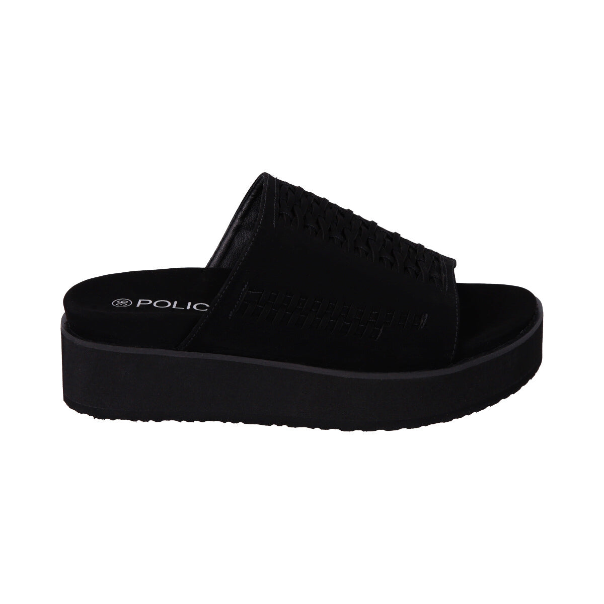 Sandalia Mujer Negro Plataforma Kika Police