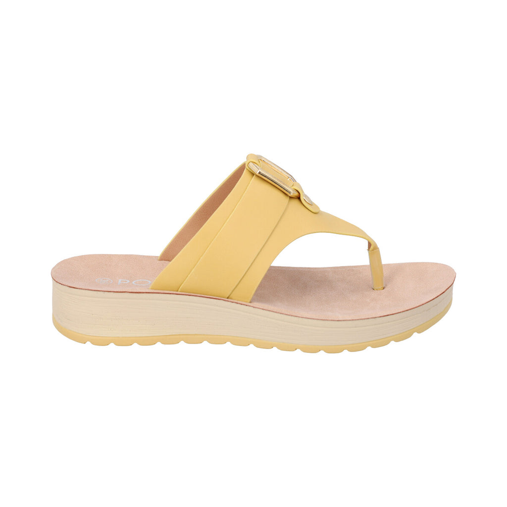 Sandalia Mujer Amarillo Sole  Police