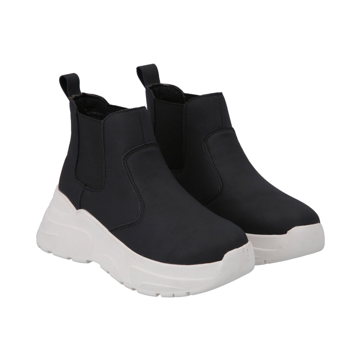 Botin Mujer Negro Plataforma Dunkin Police