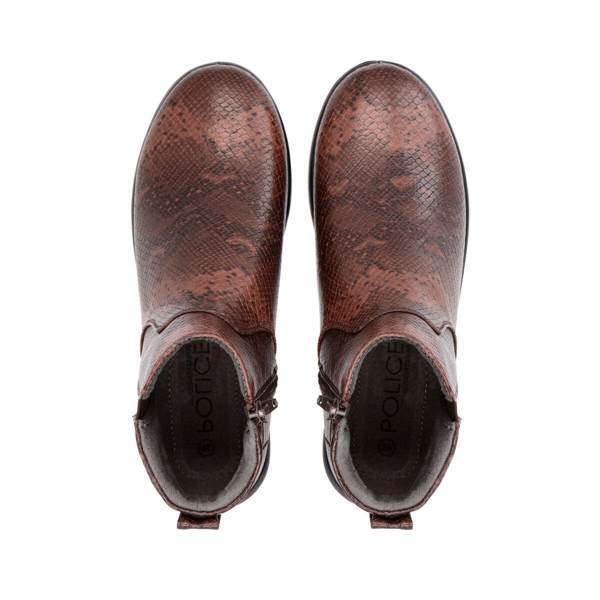 Botin Dua Marron Police