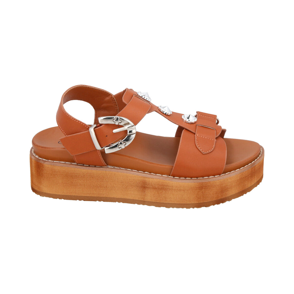 Sandalia Mujer Café Fresh Police