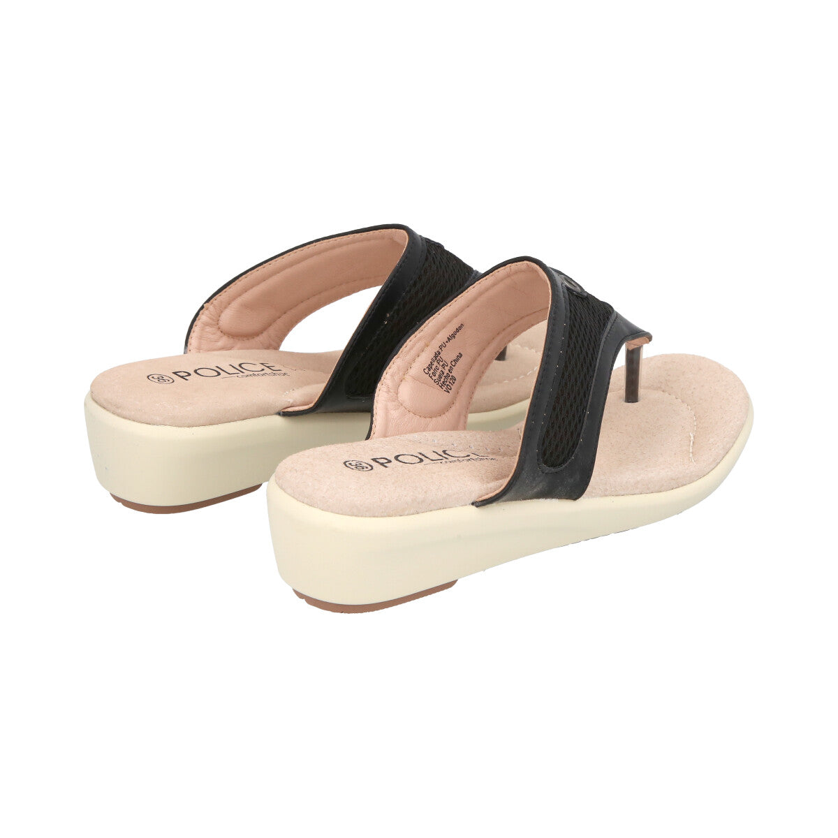 Sandalia Mujer Negro  Liberty Police