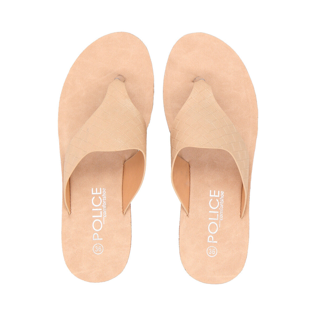 Sandalia Mujer Beige Thalia Police