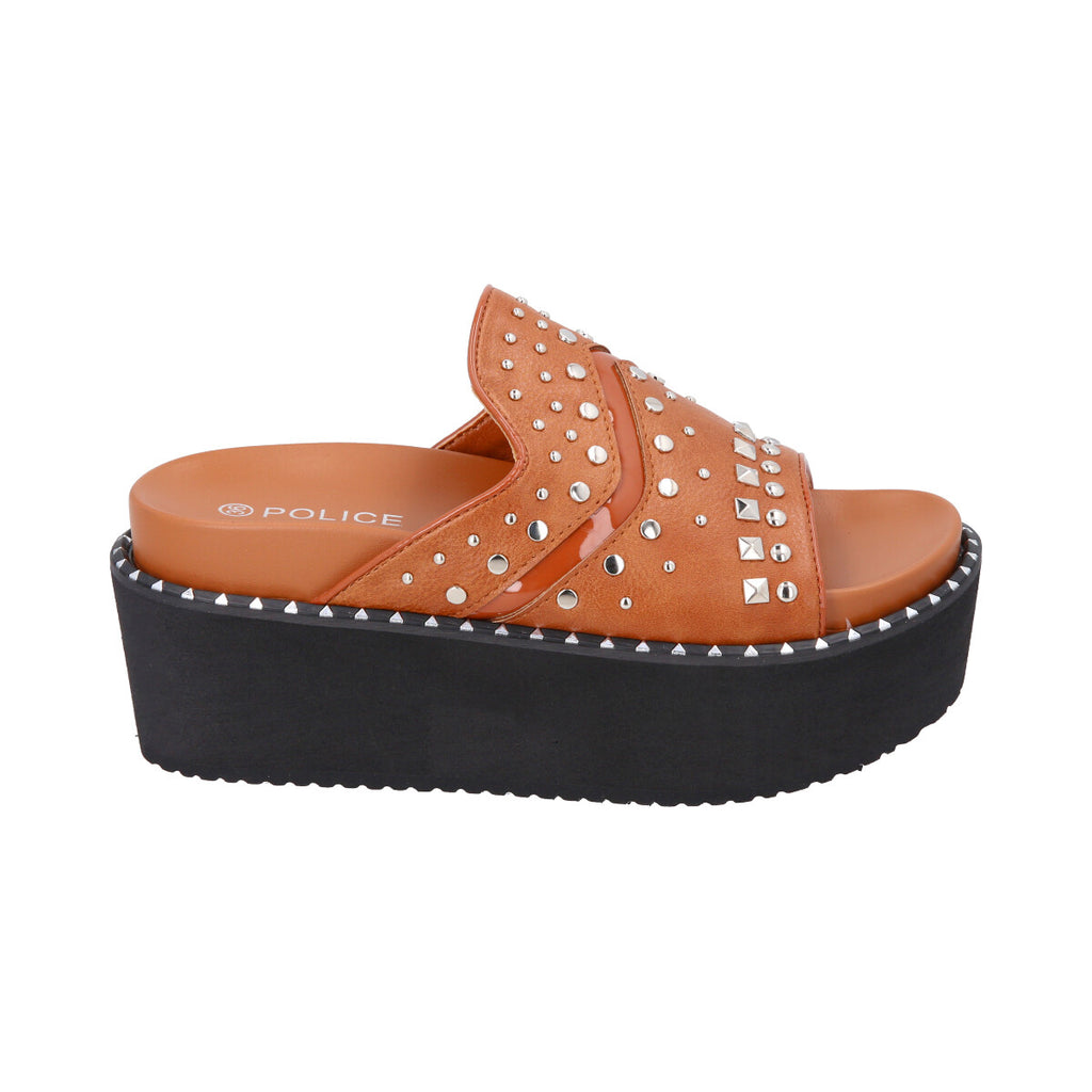 Sandalia Mujer Camel Lari Police