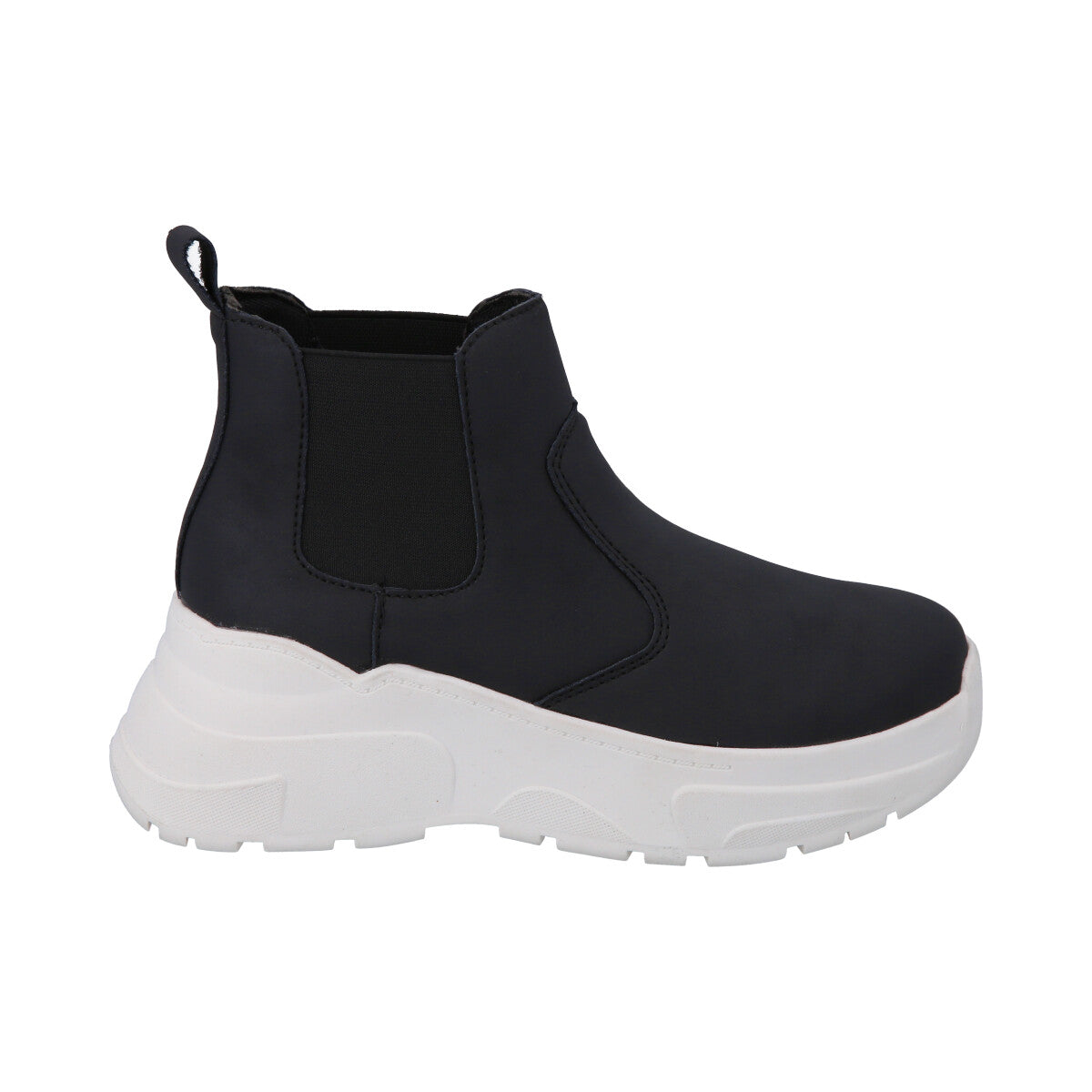 Botin Mujer Negro Plataforma Dunkin Police