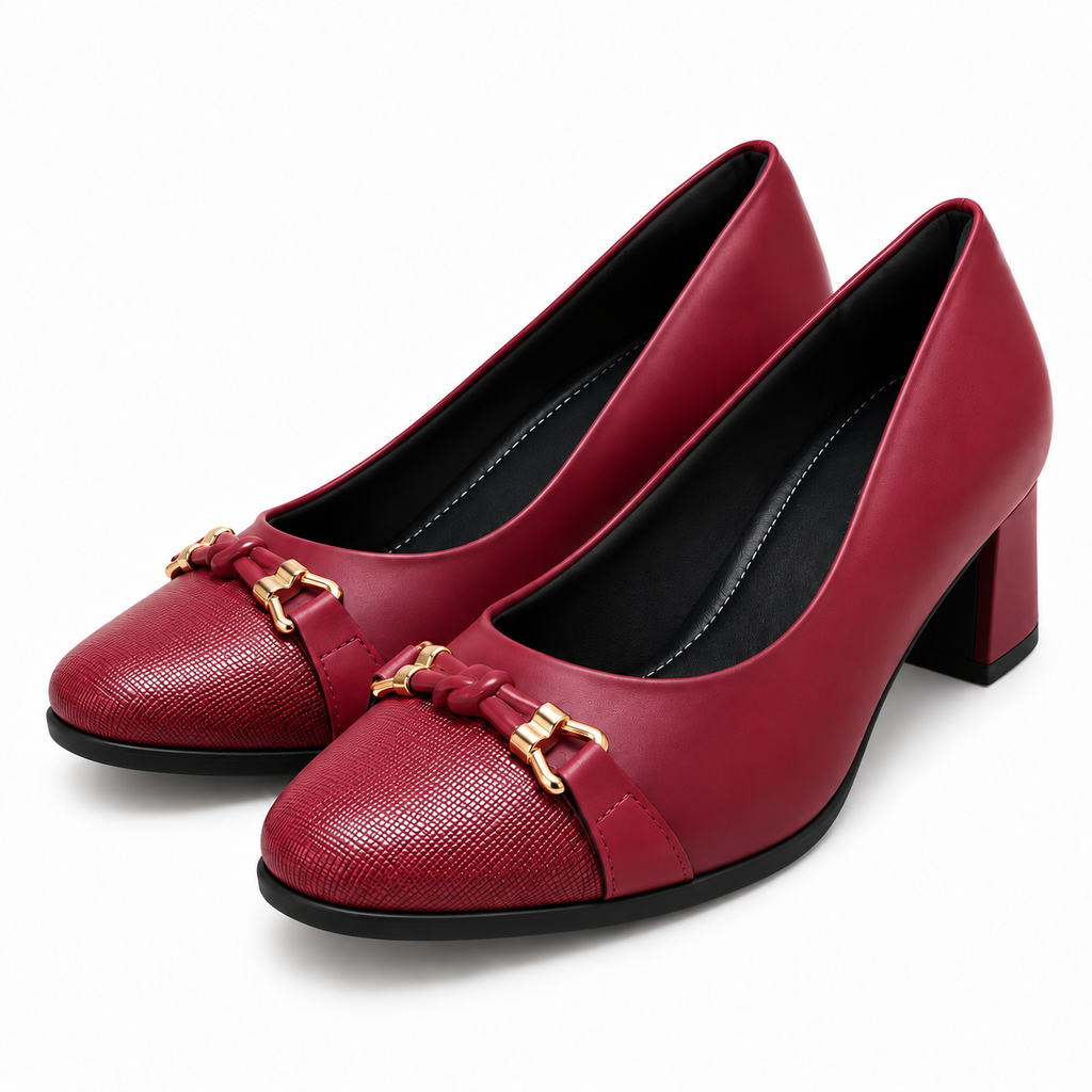 Zapato Estela Rojo/Negro