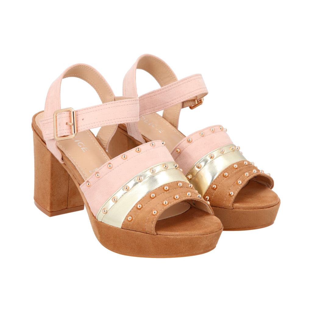 Sandalia Mujer Camel Rene Police