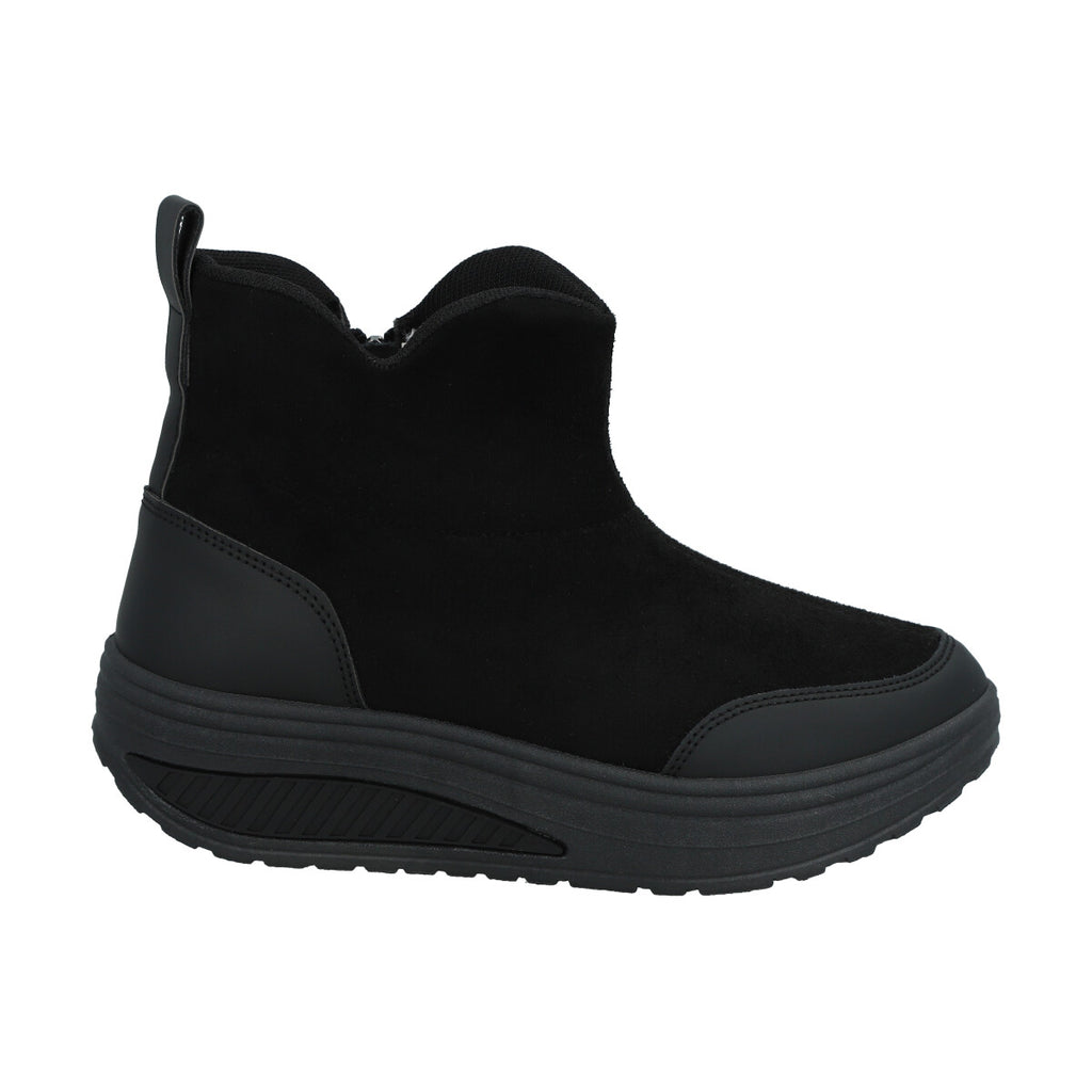 Botin Mujer Negro Plataforma Sole Police