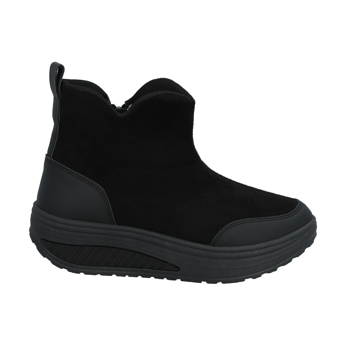 Botin Mujer Negro Plataforma Sole Police