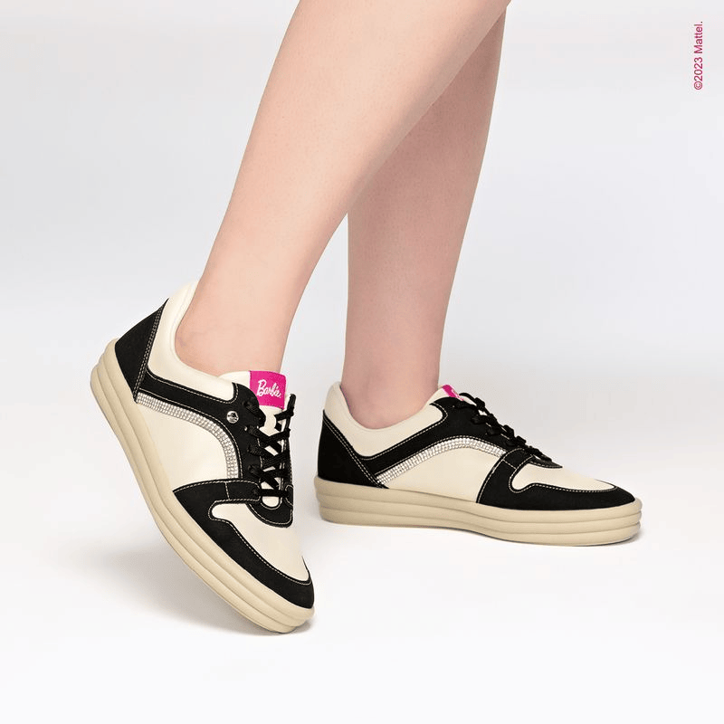 Zapatilla Urbana Mujer Negro/Beige Barbie Piccadilly