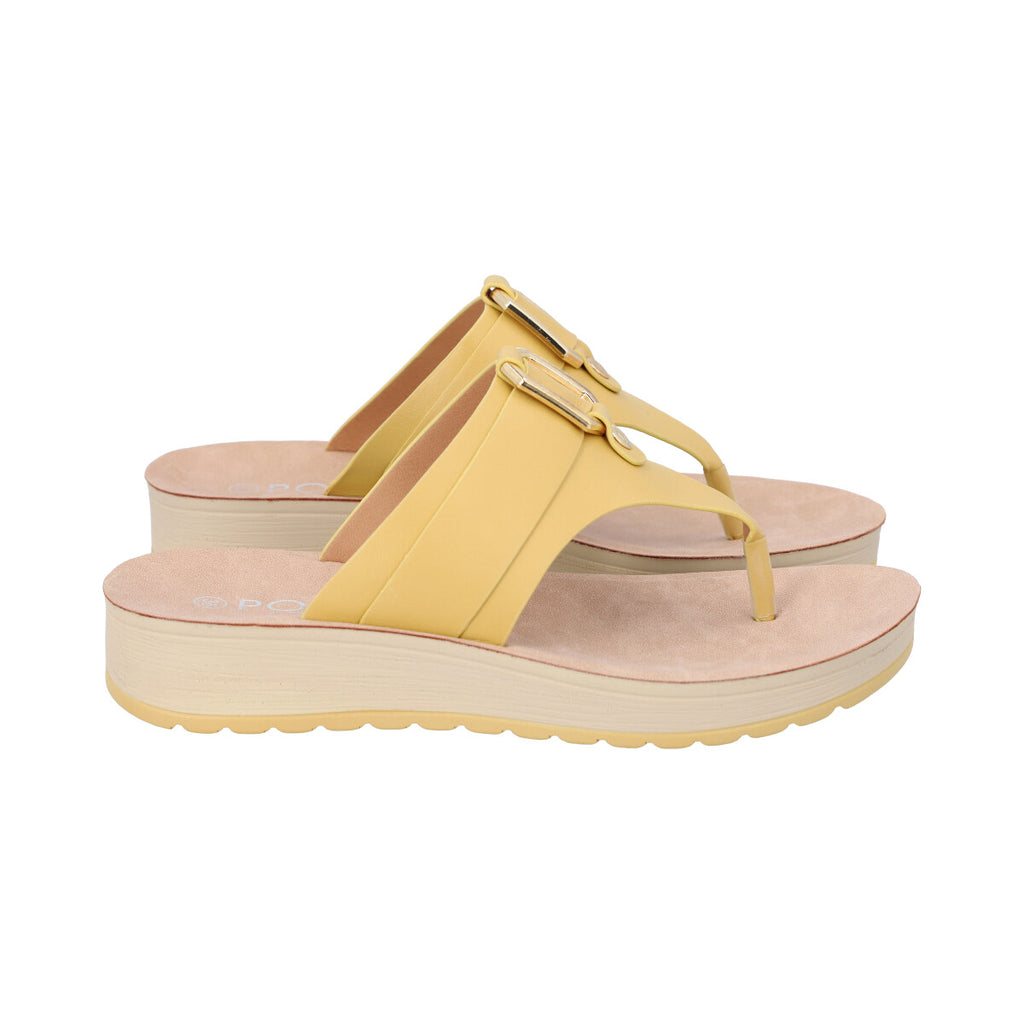 Sandalia Mujer Amarillo Sole  Police