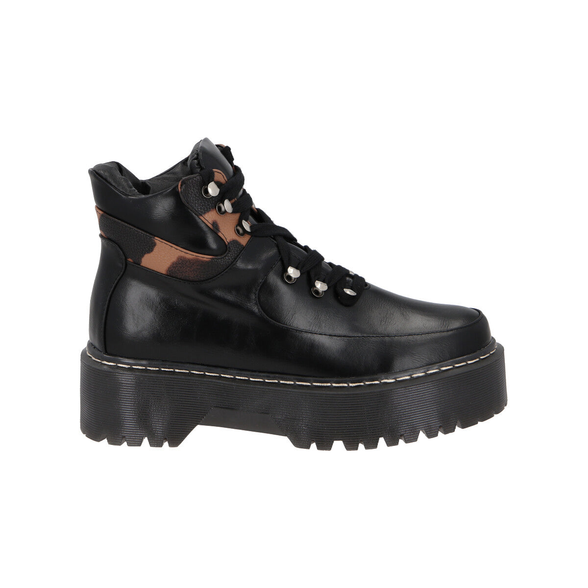 Botin Mujer Negro Plataforma Candela Police