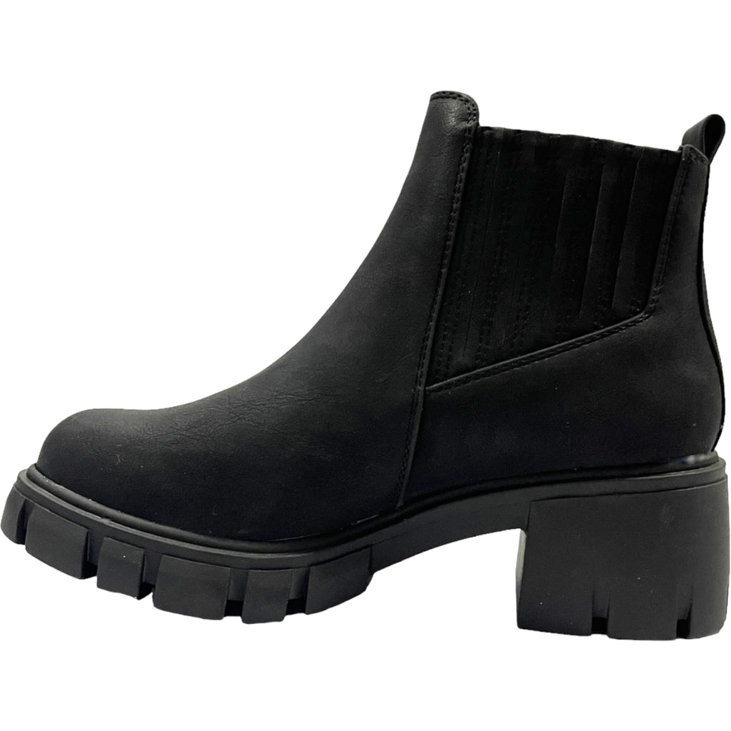 Botin Mujer Negro Plataforma Venecia Detogni