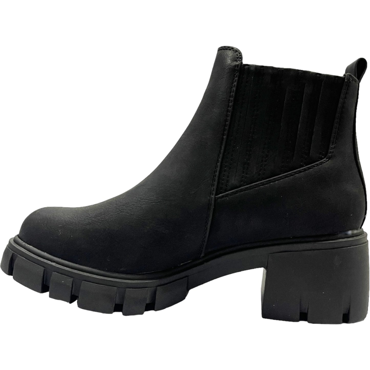 Botin Mujer Negro Plataforma Venecia Detogni