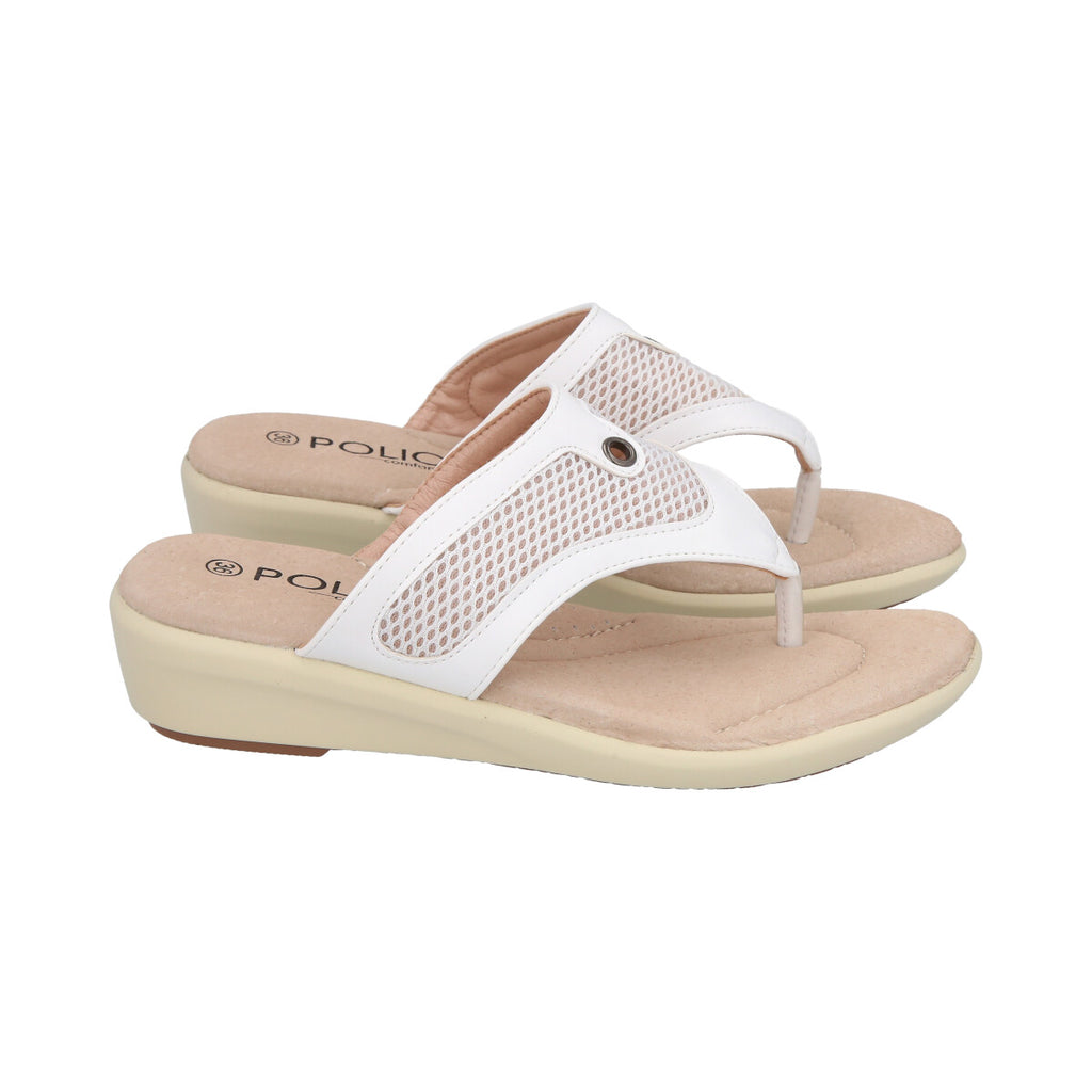 Sandalia Mujer Blanco Liberty Police