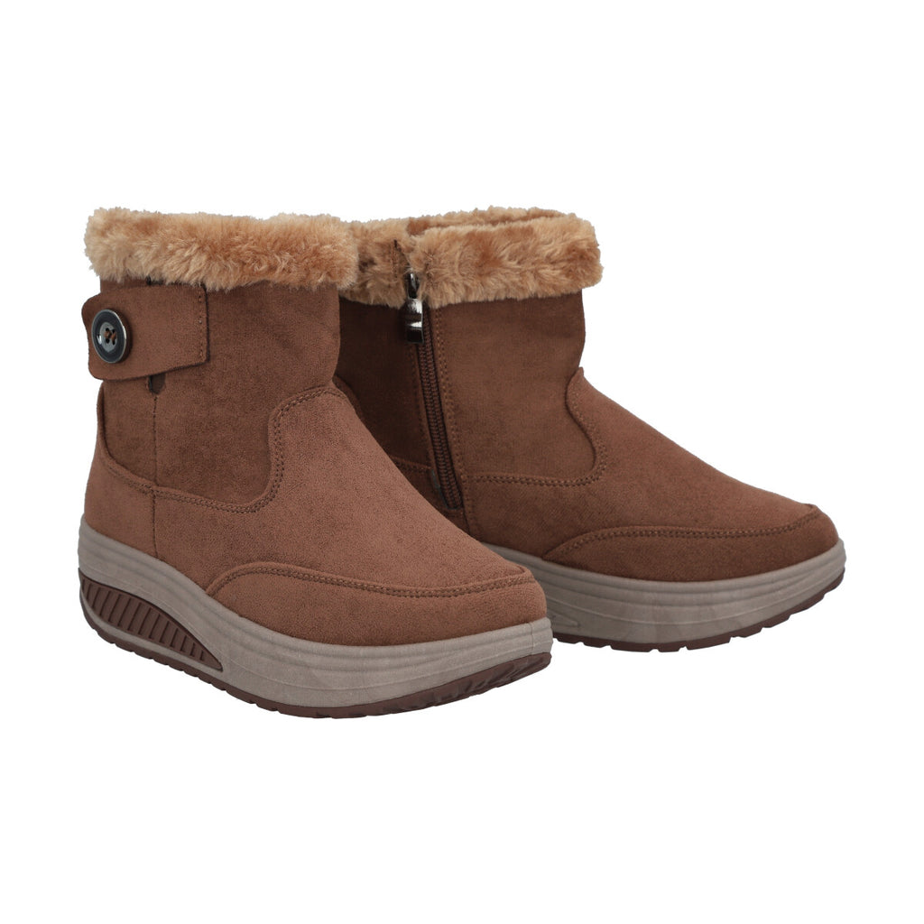 Botin Mujer Café con Chiporro Sole Police