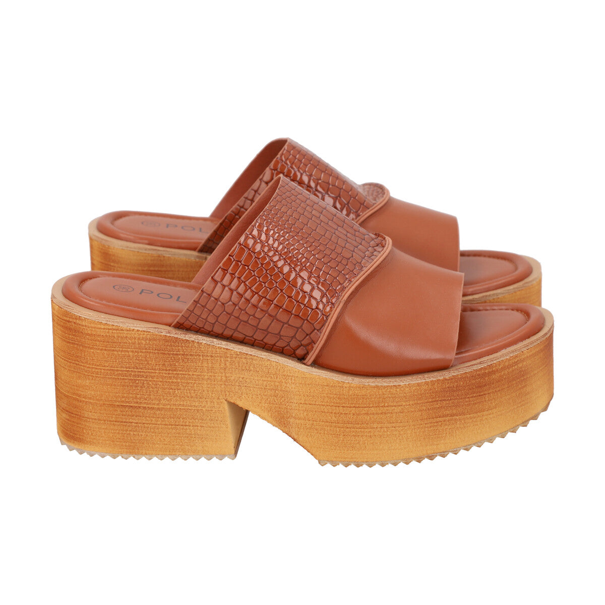 Sandalia Mujer Café July Crocco Police