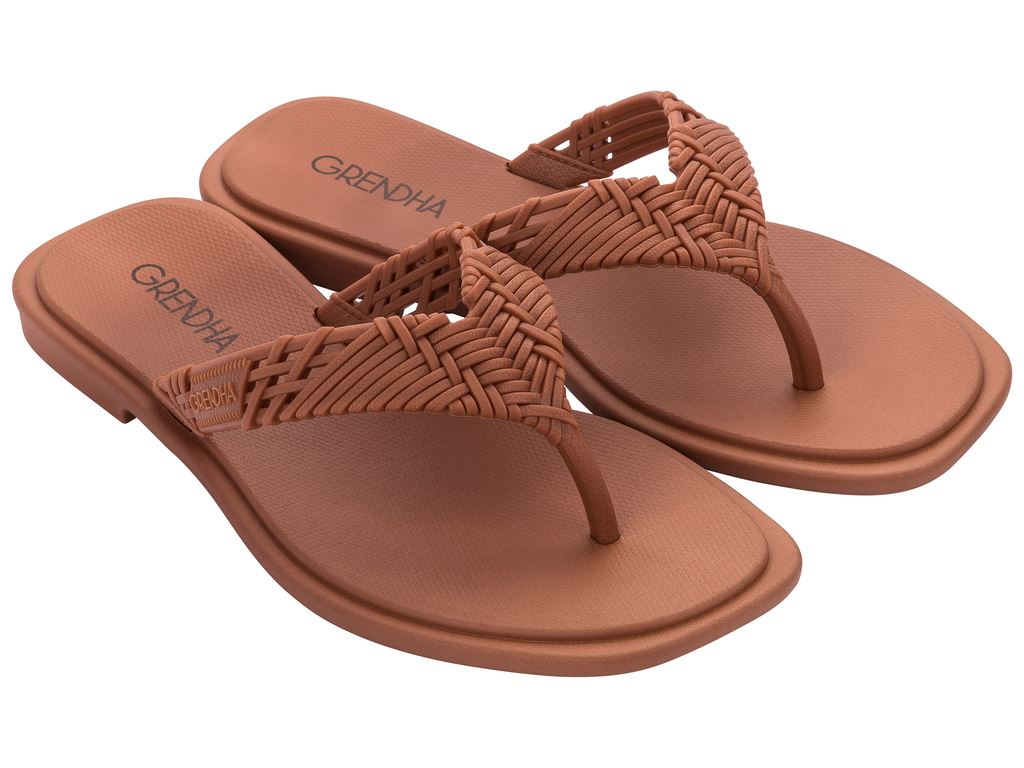 Sandalia Mujer Marrón Eco 375 Grendha